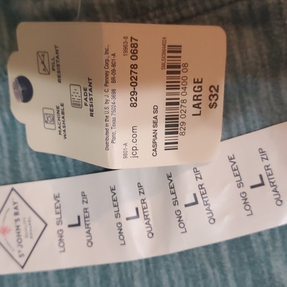 Fade resistant fleece pullover new St johns bay lg - Picture 2 of 5